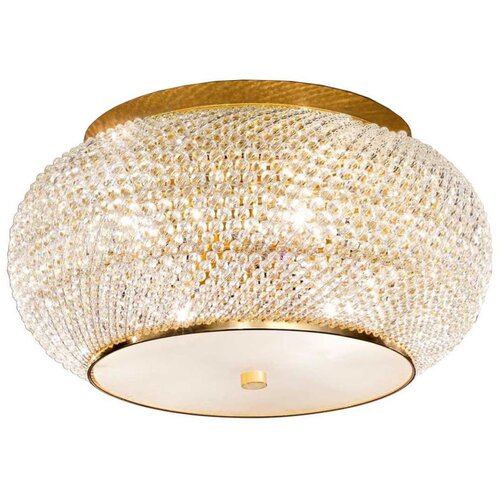 Ideal Lux kristalna plafonska svetiljka pasha 6xE14/40W/230V, prečnik 40 cm, zlatna Cene