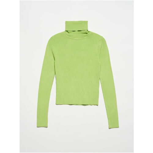 Dilvin 10225 Turtleneck Sweater-Apple Y. Cene