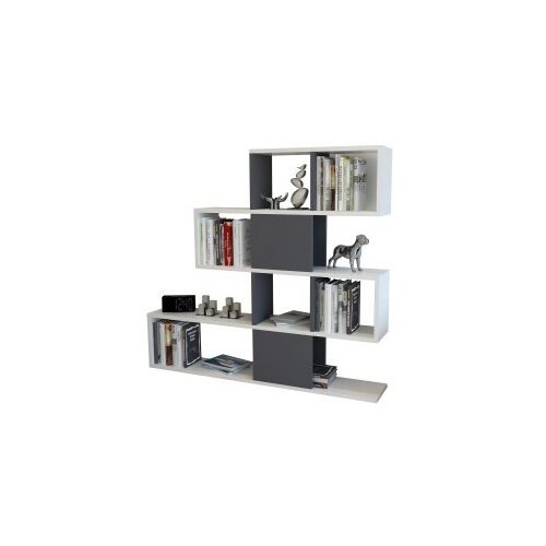 Woody Fashion Polica 120x109x19,5cm Bijelo-Antracit Cene