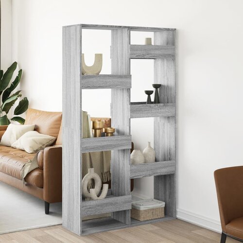 vidaXL Pregrada za prostor siva sonoma 100x33x175 cm inženirski les Cene
