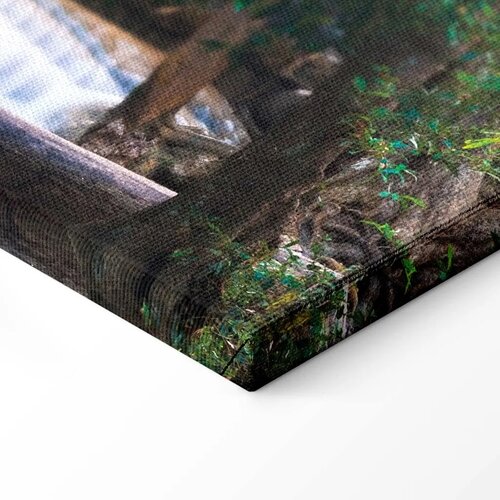  Slika - Buddha and waterfall 200x100 Na talijanskom platnu Cene