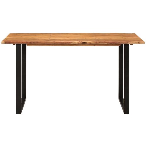  Blagovaonski stol od masivnog bagremovog drva 140 x 70 x 76 cm Slike