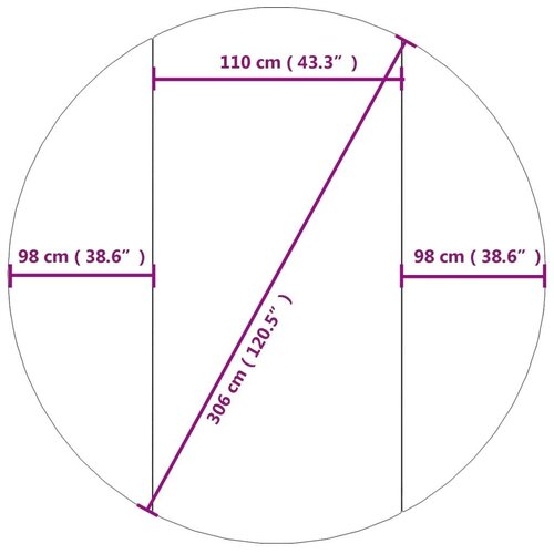 VidaXL Platno za tlo ispod bazena svjetlosivo &amp;Oslash; 306 cm poliesterska Slike
