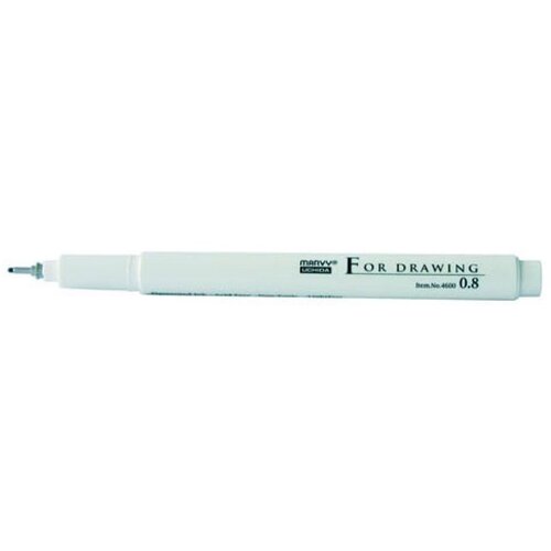 MARVY UCHIDA Flomaster Uchida, za tehničko crtanje 0.8 mm, crni 4600-08 Slike
