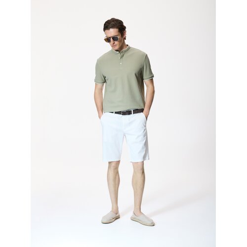 Reserved Polo-majica s podignutim ovratnikom - bljedozeleno Cijene