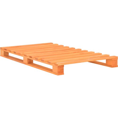 Maison Chic Posteljni okvir - Enojna postelja - Postelja za odrasle iz palet rjava trdna borovina 90x200 cm, (21695335) Slike