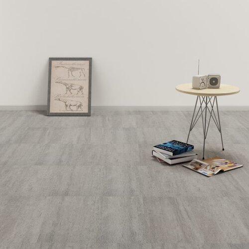 VidaXL Samolepilne PVC talne plo&amp;scaron;če 5,11 m&amp;sup2; sive progaste Slike