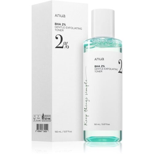 Anua BHA 2% Gentle Exfoliating Toner nežni eksfoliacijski tonik za problematično kožo, akne 150 ml Slike
