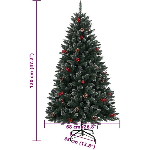 vidaXL Umjetno božićno drvce sa 150 LED žarulja 120 cm Cene