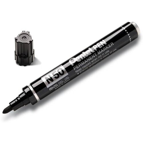 Pentel označevalec teksta permanentni n50, črn N50-AE Slike