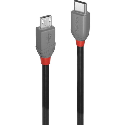 Lindy USB kabel USB 2.0 USB-C&reg; vtič\, USB-mikro-B vtič 3.00 m črna 36893, (20561851) Cene