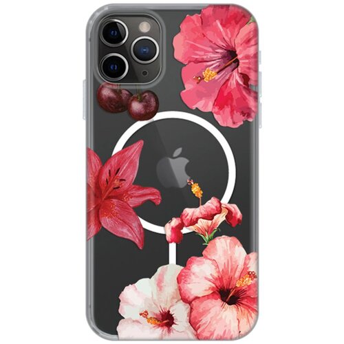  Torbica Print Magsafe za iPhone 11 Pro 5.8 Hibiscus Cene
