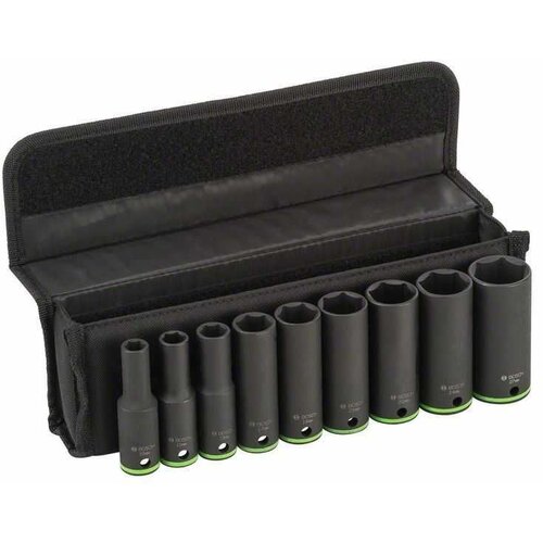 Bosch 9-delni set umetaka nasadnih ključeva 2608551101/ 77 mm; 10/ 11/ 13/ 17/ 19/ 21/ 22/ 24/ 27 mm Slike