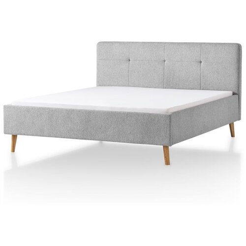 Meise M&amp;ouml;bel Svijetlo sivi tapecirani bračni krevet 180x200 cm Smart &amp;ndash; Slike