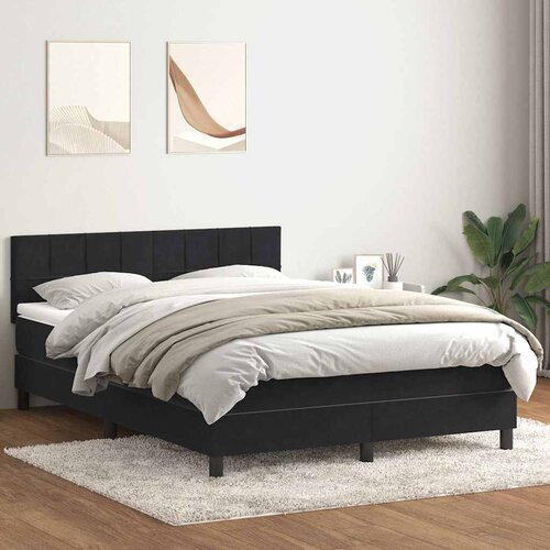 Box Spring krevet s madracem i LED crni 160x210 cm bar&amp;scaron;unasti Slike