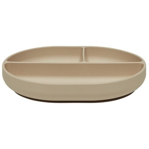 OYOY Mini Bež silikonski otro&amp;scaron;ki krožnik 17x21,5 cm Enkei &amp;ndash; Slike
