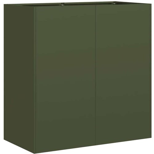 VidaXL Sadilica maslinastozelena 80x40x80 cm hladno valjani čelik Slike