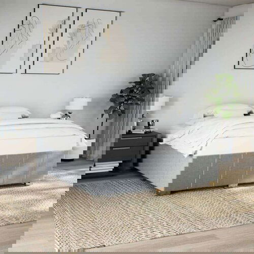 vidaXL Okvir za krevet bez madraca svjetlosivi 200 x 200 cm od tkanine Cene