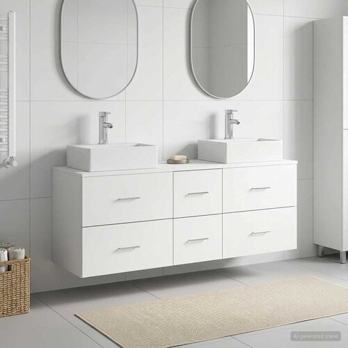  Set ormarića za kupaonicu 3 kom. Bijela 49,5 x 41 x 62,5 cm Cijene