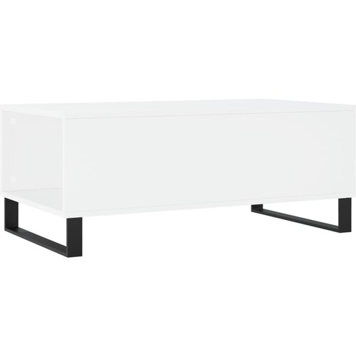  Stolić za kavu bijeli 90 x 50 x 36,5 cm od konstruiranog drva Slike