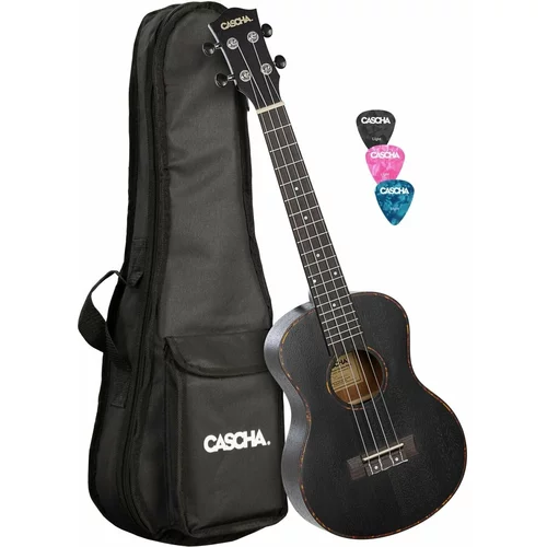 Cascha HH 2305L Tenor ukulele Black