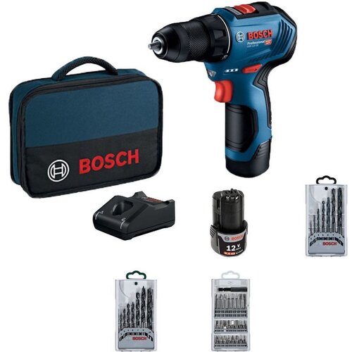 Bosch GSR 12V-30 Aku bu&scaron;ilica 2x2.0Ah set Cene