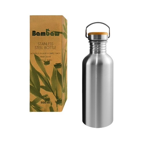Bambaw Steklenica iz nerjavečega jekla za večkratno uporabo - 500 ml Cene