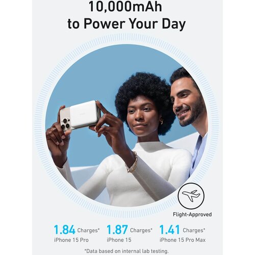 Anker MagGo 10K Slim brezžični powerbank, bel Cene