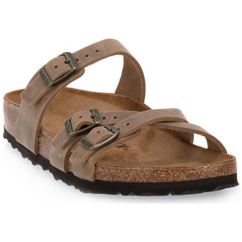 Birkenstock Natikači FRANCA TABACCO BROWN OILED CALZ S Kostanjeva Slike