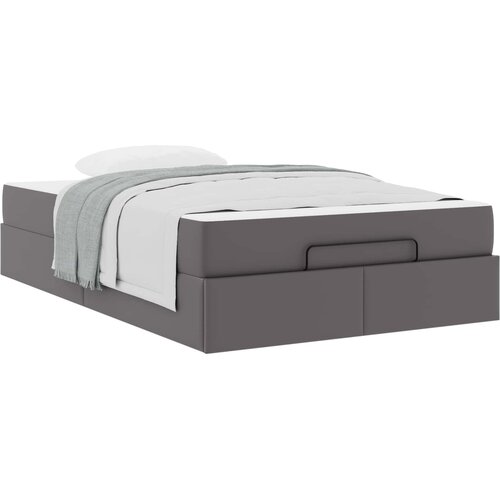  Okvir kreveta s madracem Ostalo 2 kom. Siva PVC 120 x 190 cm Slike