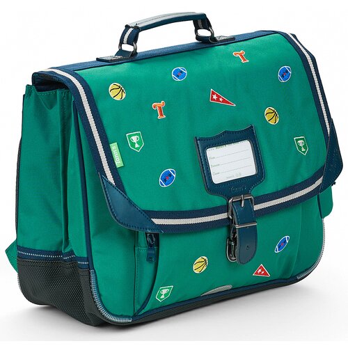 Tann&amp;#039;s &amp;Scaron;olska torba DAN CARTABLE 38 CM POCHE GOURDE Zelena Slike