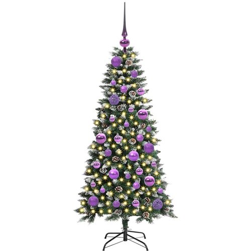 VidaXL Umjetno božićno drvce s stalakom Zelena 50 x 50 x 120 cm Slike