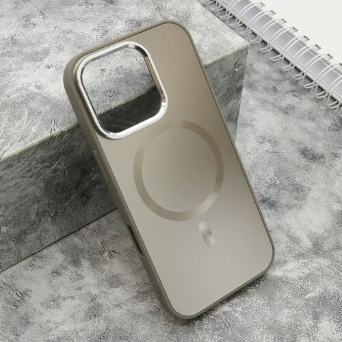  Maska COLOR METAL MagSafe za iPhone 16 Pro/ srebrna Cene