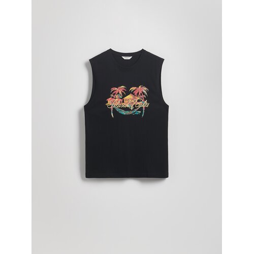 Reserved Pamučni tank top - crno Cene
