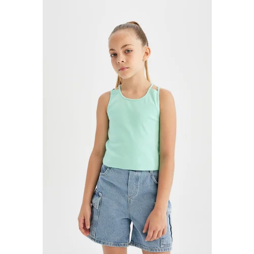 Defacto Girl's Crew Neck Basic Undershirt