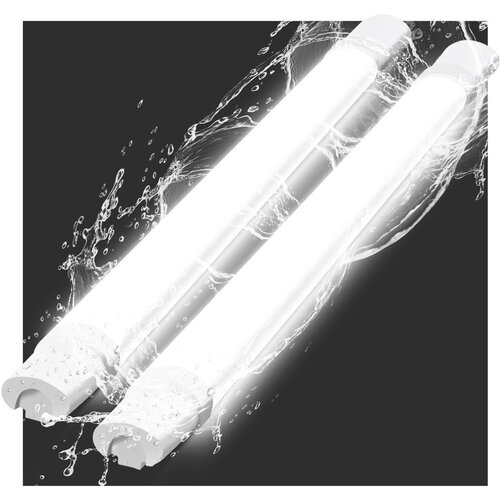 Nettlife 2-v-1 LED stropna svetilka, odporna proti vlagi, 90CM - 24W 3000LM, stropna svetilka, kuhinjska svetilka, svetilka za kad, IP65 5000K, (22111308) Cene