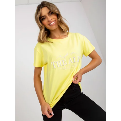 FANCY T-shirt-FA-TS-7720.43P-light yellow