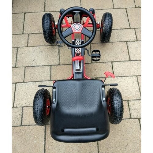  Go-Kart na pedale A-15 s pumpanim kotačima - crveni Slike