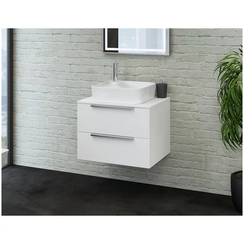 Tboss kopalniška omarica z umivalnikom Nola 60 cm, bela viso