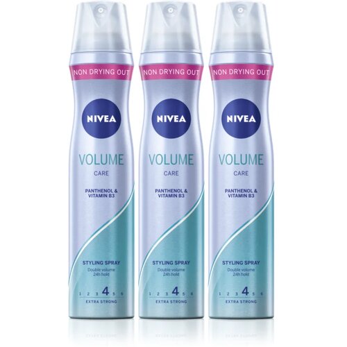Nivea Volume Care lak za lase za povečanje volumna 3 x 250 ml Slike