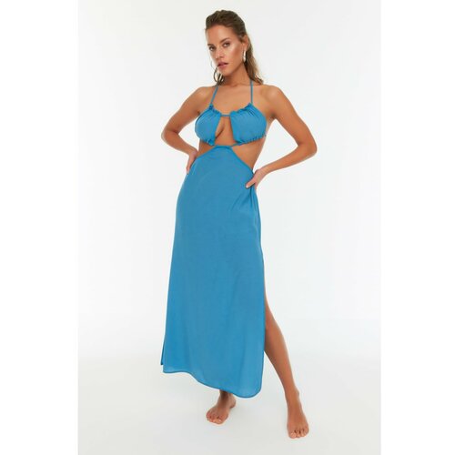Trendyol Turquoise Cut-Out Detailed Dress Slike