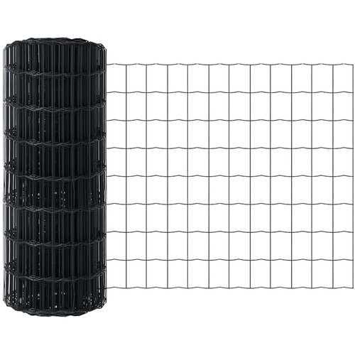 vidaXL Evropska ograja Siva 0.4 x 10 m PVC prevlečen železo, (5000094831) Cene