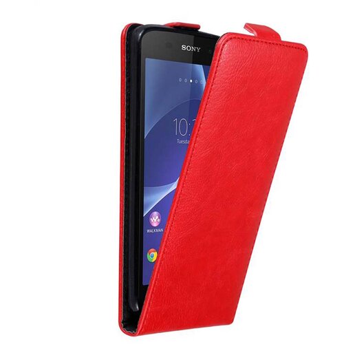 Cadorabo Ohi&scaron;je, združljivo z Sony Xperia Z3 v rdeče jabolko - Za&scaron;čitni ovitek v obliki flipa z magnetnim zapiranjem, (20558910) Cene