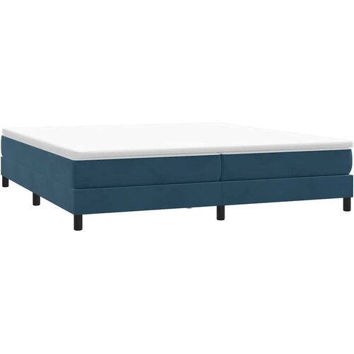 Box Spring krevet bez madracem tamnoplavi 200x220 cm bar&amp;scaron;un Slike