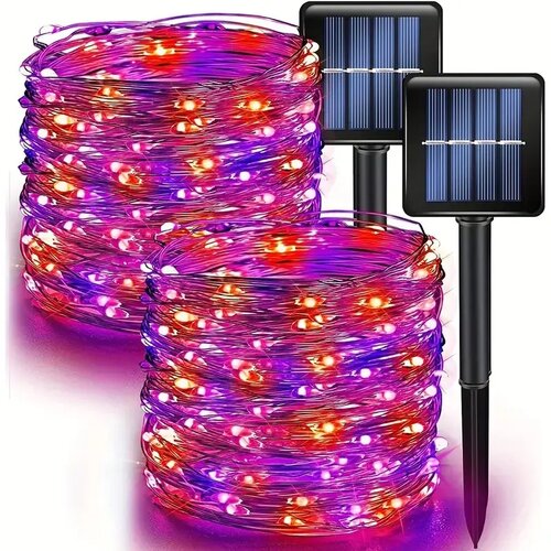  solarne sijalice 10m ljubičasto narandžasta Cene