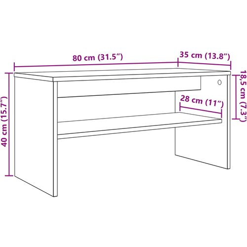  ormar Staro drvo 80 x 35 x 40 cm Konstruirano drvo Slike