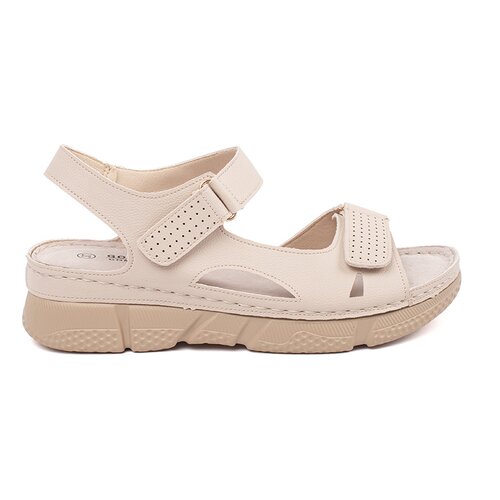 GOODIN Beige classic women&amp;#039;s sandals Slike