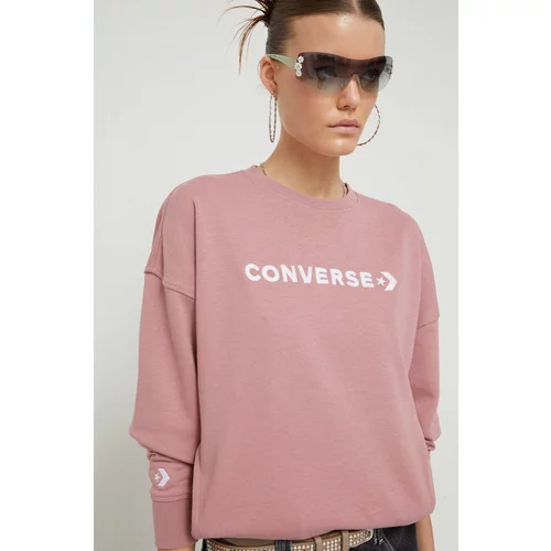 Converse Pulover ženska, roza barva