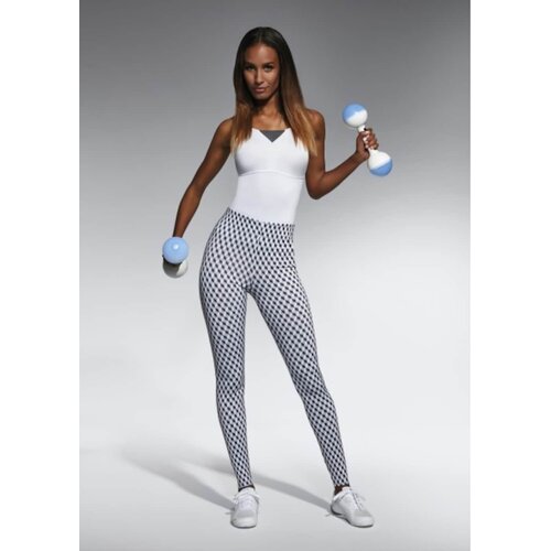 Bas Bleu ENIGMA elastic sports leggings with decorative print Slike