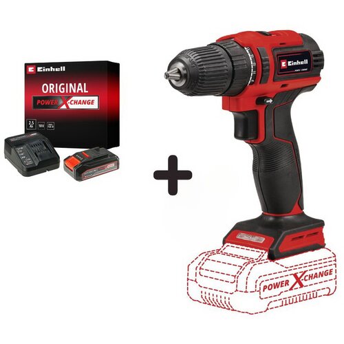 Einhell TE-CD 18/40 Li BL Solo Aku busilica+2,5Ah set Cene